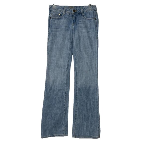 bebe Jeans Y2K Charlotte Bebe Sun Studded Women’s Sz 26 Made USA Low Rise - Picture 2 of 16